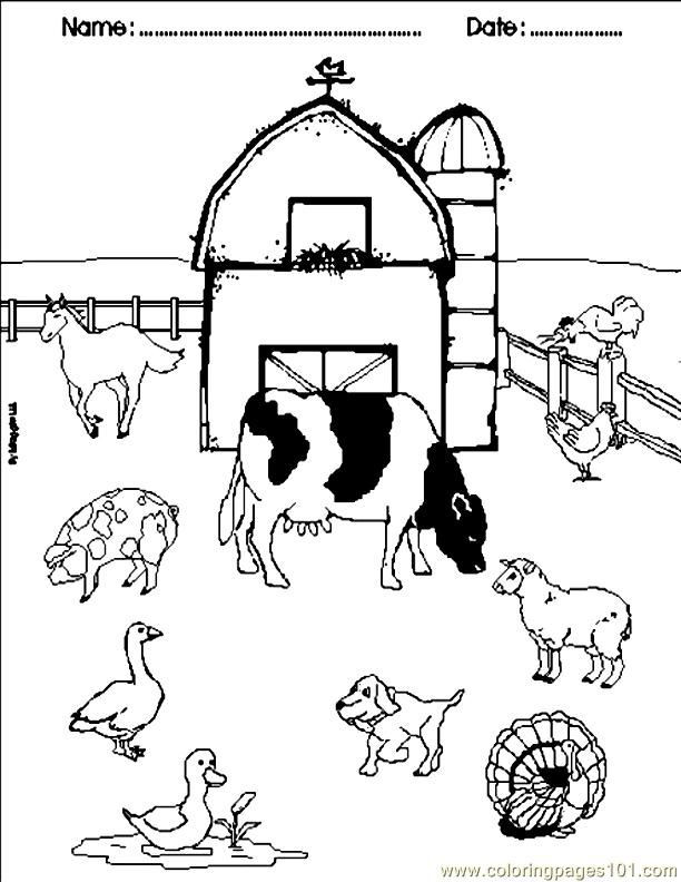 Free Printable Farm Animal Coloring Pages
 47 best images about Clip art on Pinterest