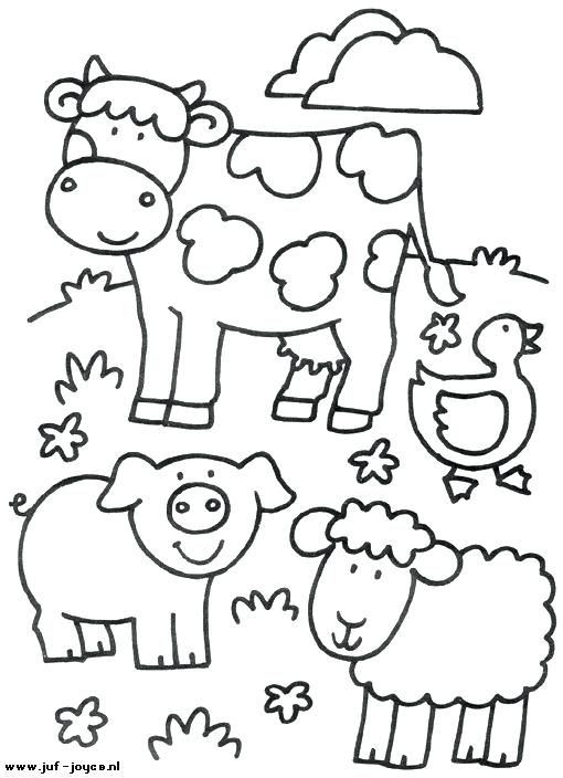 Free Printable Farm Animal Coloring Pages
 animal coloring pages printable farm animals colouring