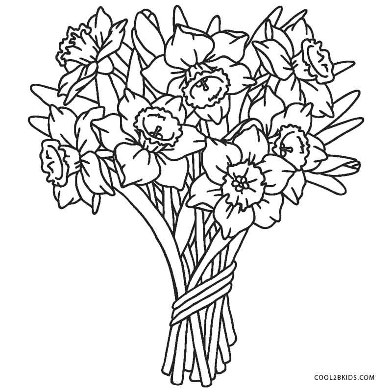 Free Printable Flower Coloring Pages
 Free Printable Flower Coloring Pages For Kids