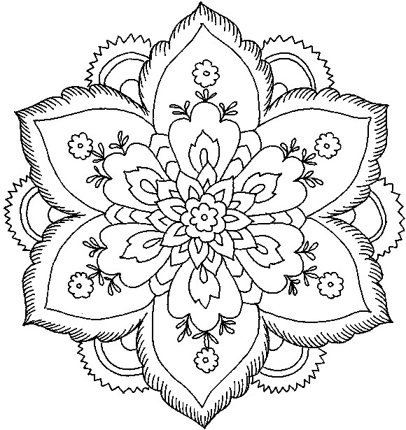 Free Printable Flower Coloring Pages
 Flower Coloring Pages For Print