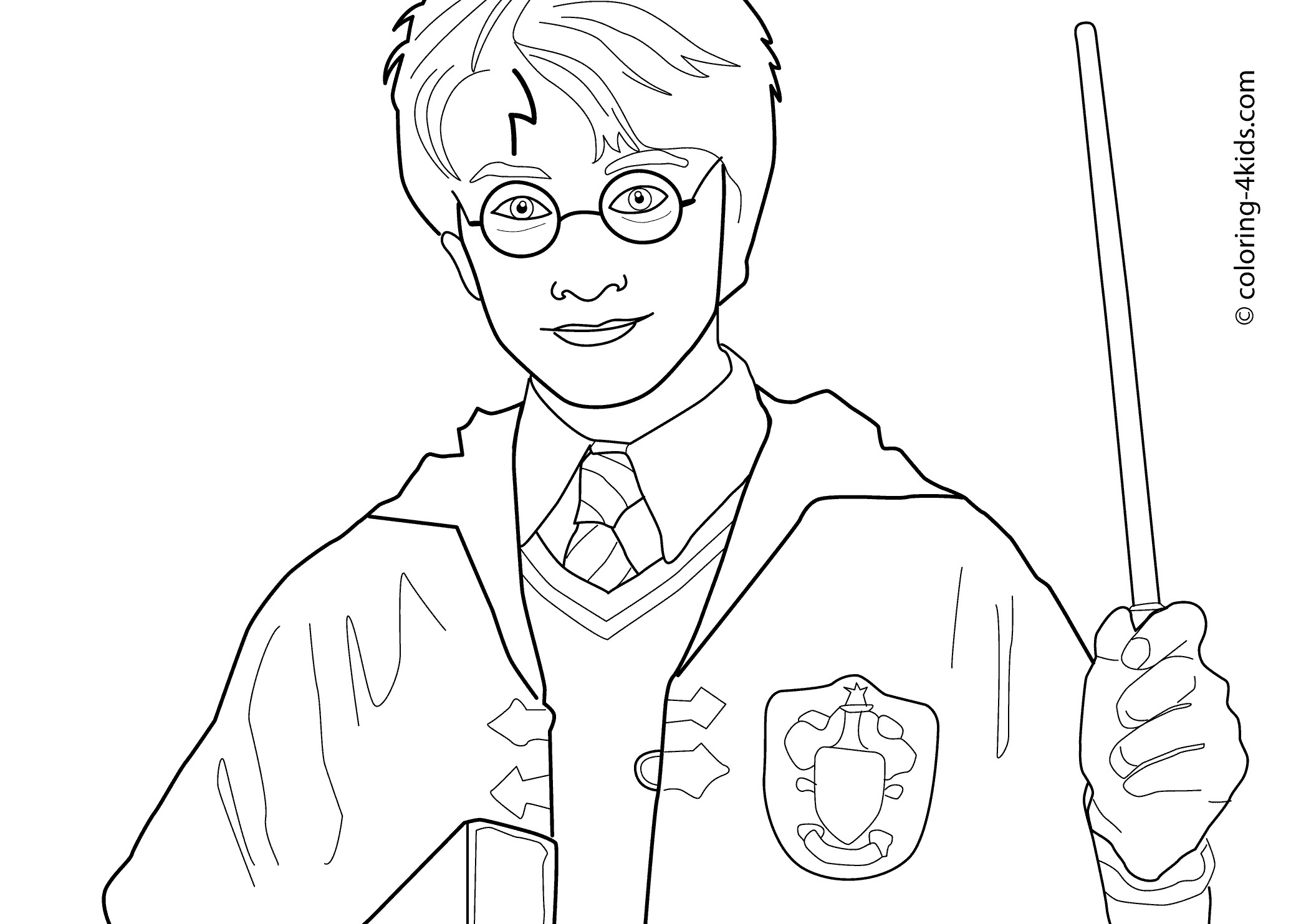 Free Printable Harry Potter Coloring Pages
 Harry Potter Coloring Pages Hogwarts Crest Coloring Home