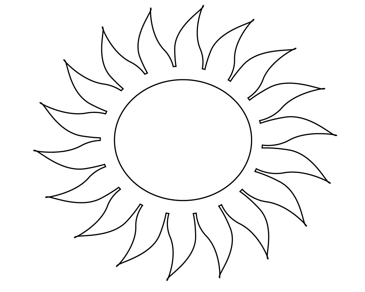 Free Printable Sun Coloring Pages
 Free Sun Coloring Pages For Your Little es
