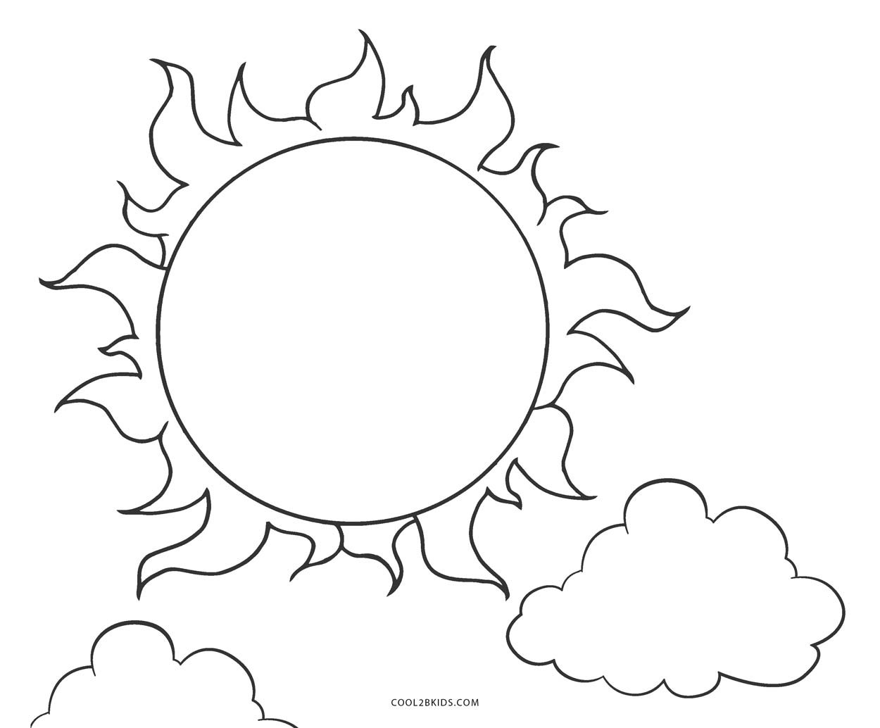 Free Printable Sun Coloring Pages
 Free Printable Sun Coloring Pages For Kids