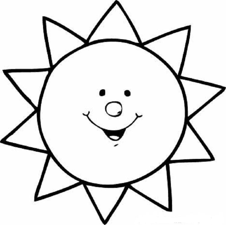 Free Printable Sun Coloring Pages
 Sun Coloring Pages for Kids