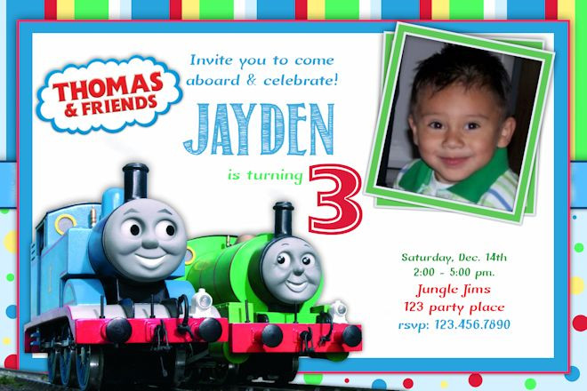 Free Printable Thomas The Train Birthday Invitations
 Thomas the Train Birthday Invitation Invitation