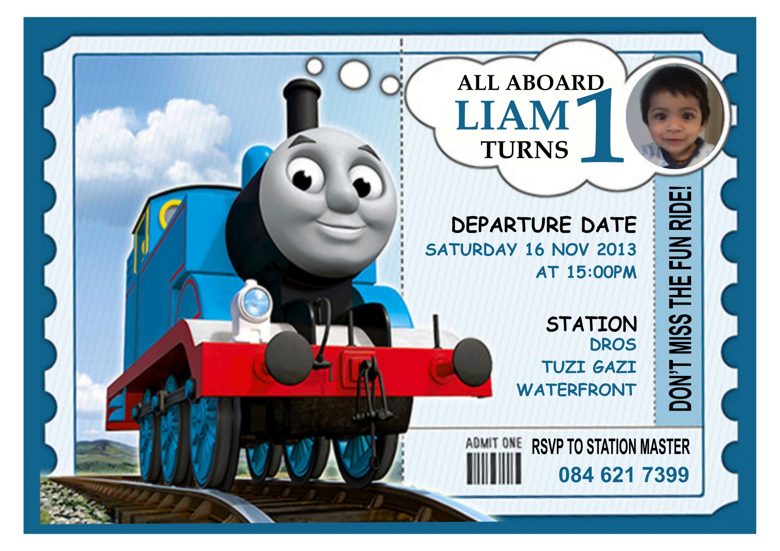 Free Printable Thomas The Train Birthday Invitations
 Birthday Banners Durban