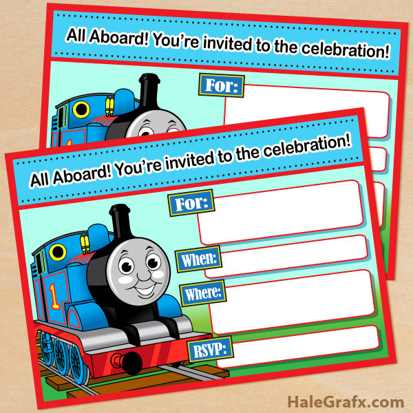 Free Printable Thomas The Train Birthday Invitations
 FREE Printable Thomas the Tank Engine Birthday Invitation