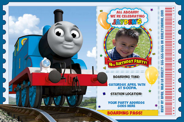 Free Printable Thomas The Train Birthday Invitations
 Attractive Thomas The Train Birthday Invitation Ideas