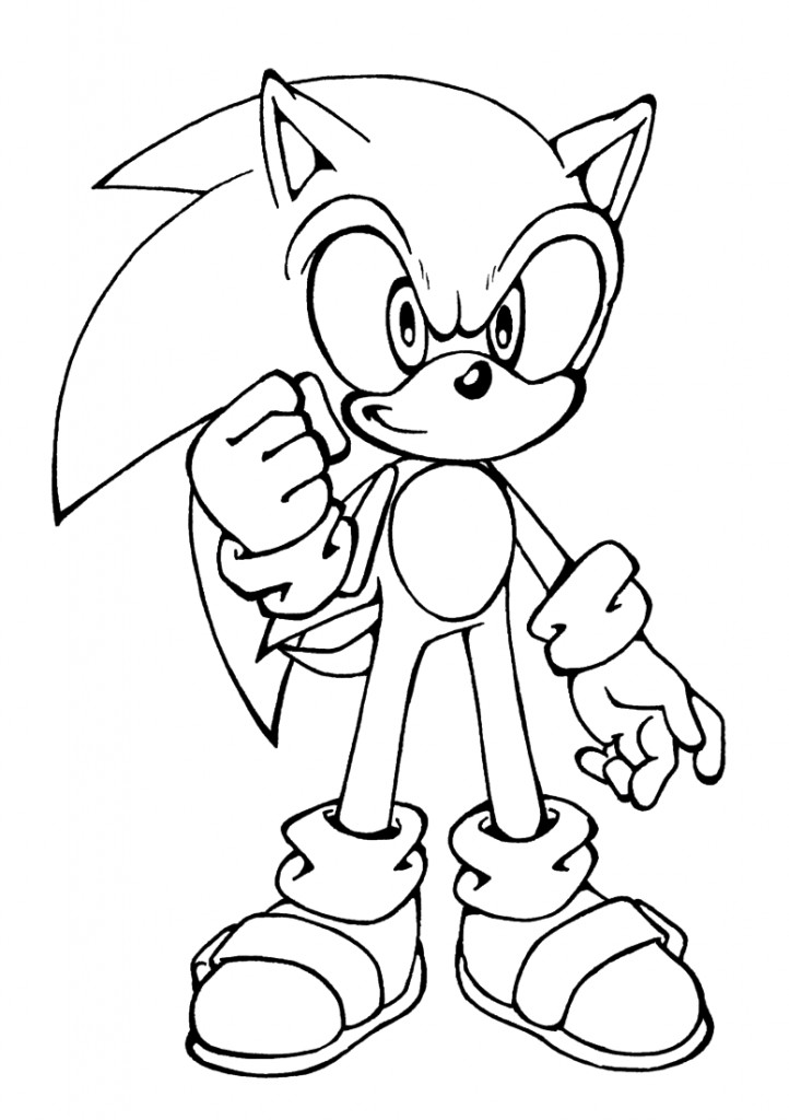 Free Printable Toddler Coloring Pages
 Free Printable Sonic The Hedgehog Coloring Pages For Kids
