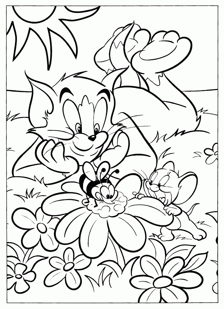 Free Printable Toddler Coloring Pages
 Free Printable Tom And Jerry Coloring Pages For Kids