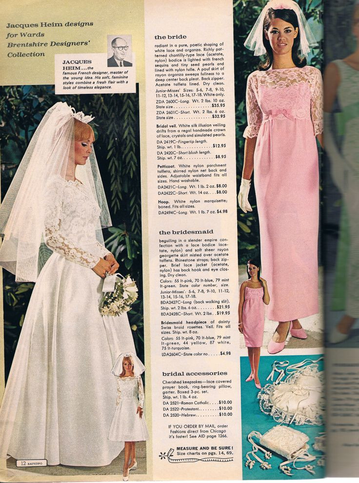 Free Wedding Dress Catalogs
 Wards catalog 60s lingerie ads