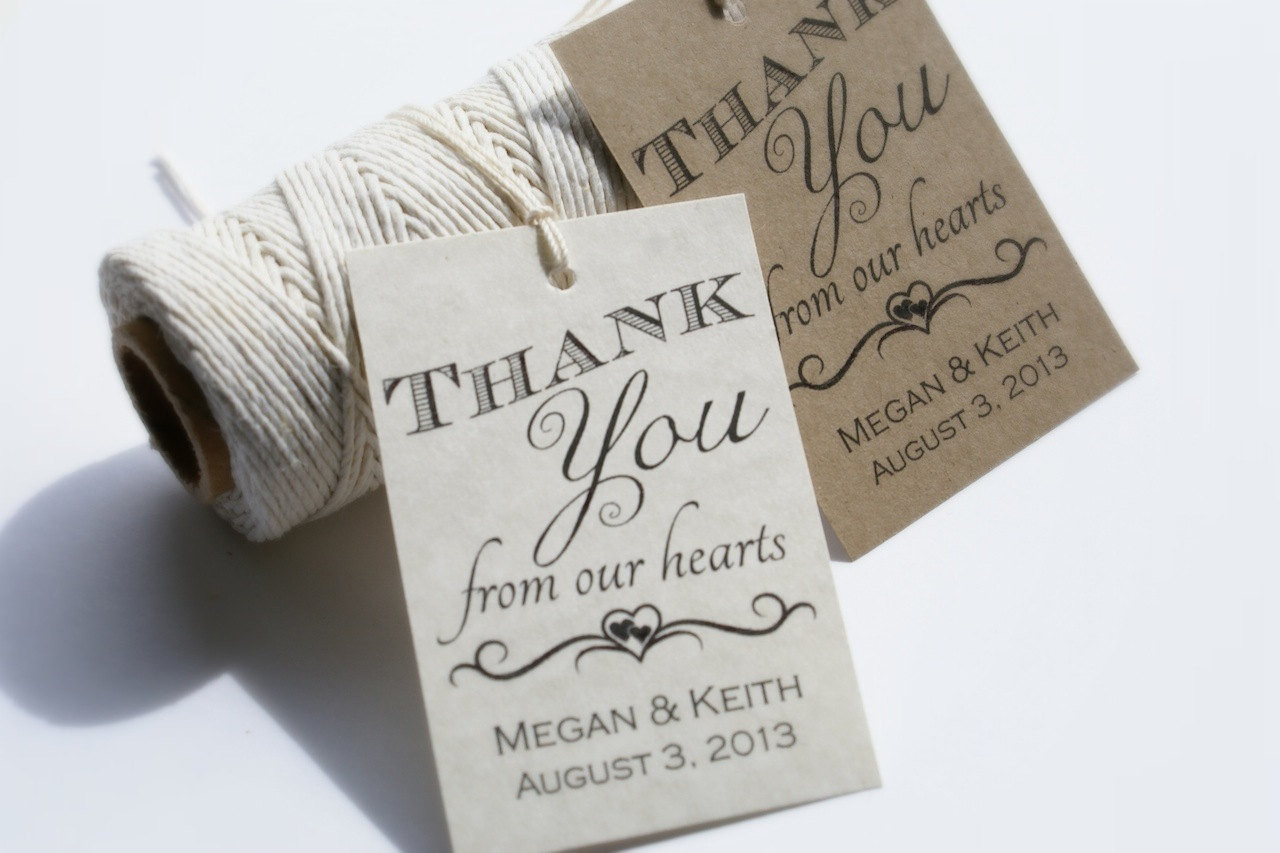 Free Wedding Gifts
 Printable Wedding Favor Tags Custom DIY Thank by