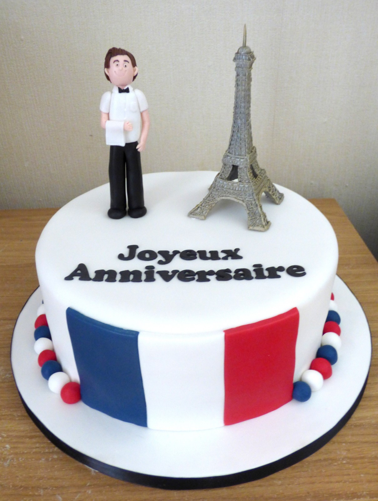 French Birthday Cake
 French Waiter Birthday Cake Susie s Cakes