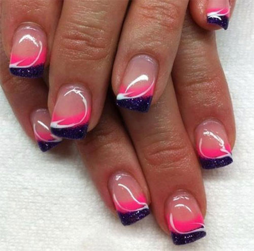 French Gel Nail Designs
 12 Gel Nails French Tip Designs & Ideas 2016