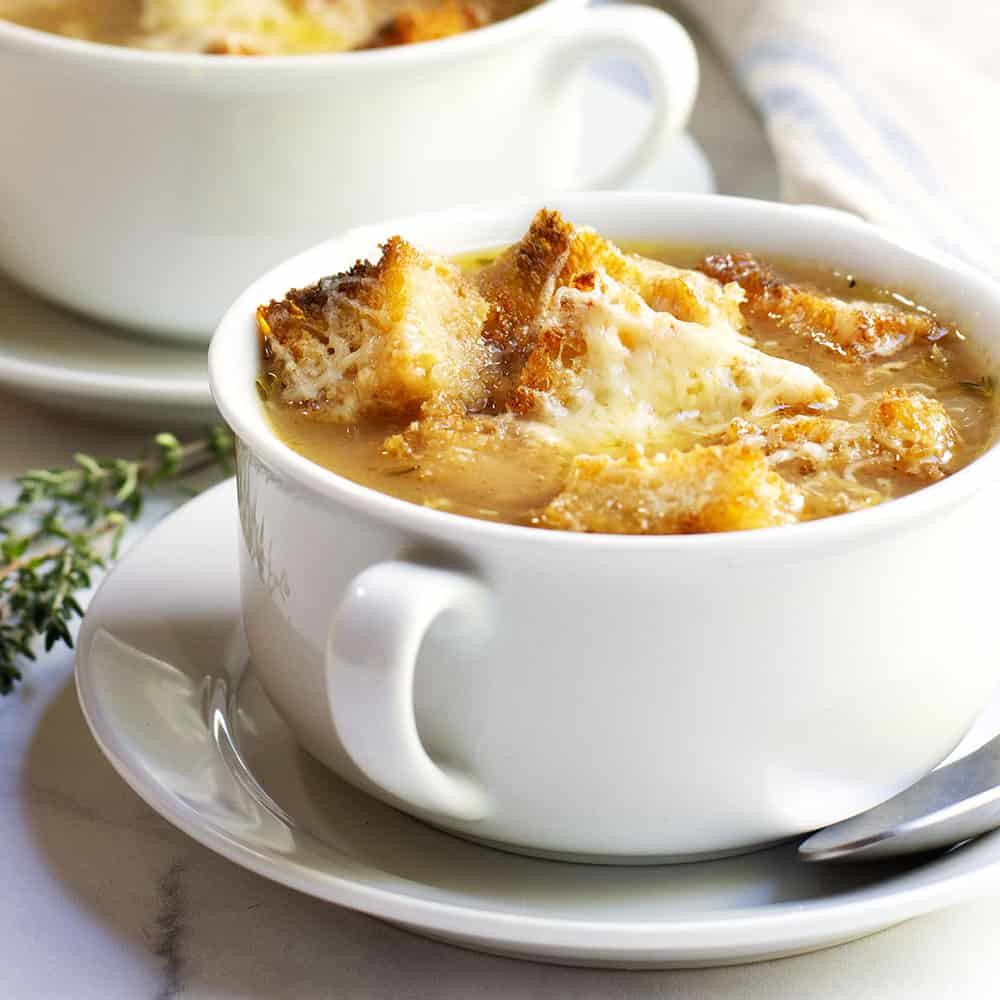 French Onion Soup Recipes Julia Child
 Classic French ion Soup Recipe Pinch and Swirl