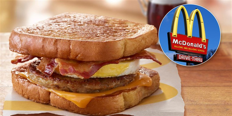 French Toast Sandwich
 McDonald’s testing McGriddles French toast breakfast