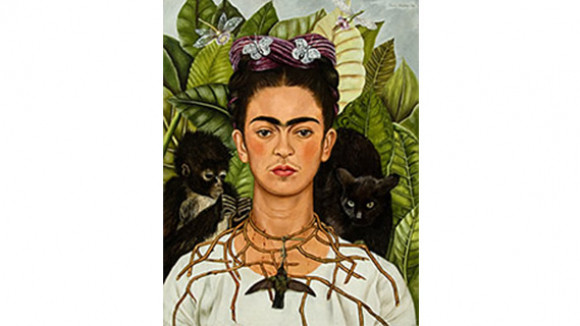 Frida Kahlo Self Portrait With Thorn Necklace And Hummingbird
 Frida Kahlo Self portrait with Thorn Necklace and