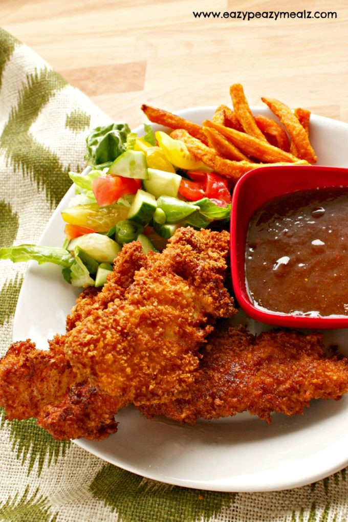 Fried Chicken Dipping Sauce
 Fried Chicken Tenders with Spicy Asian BBQ Dipping Sauce