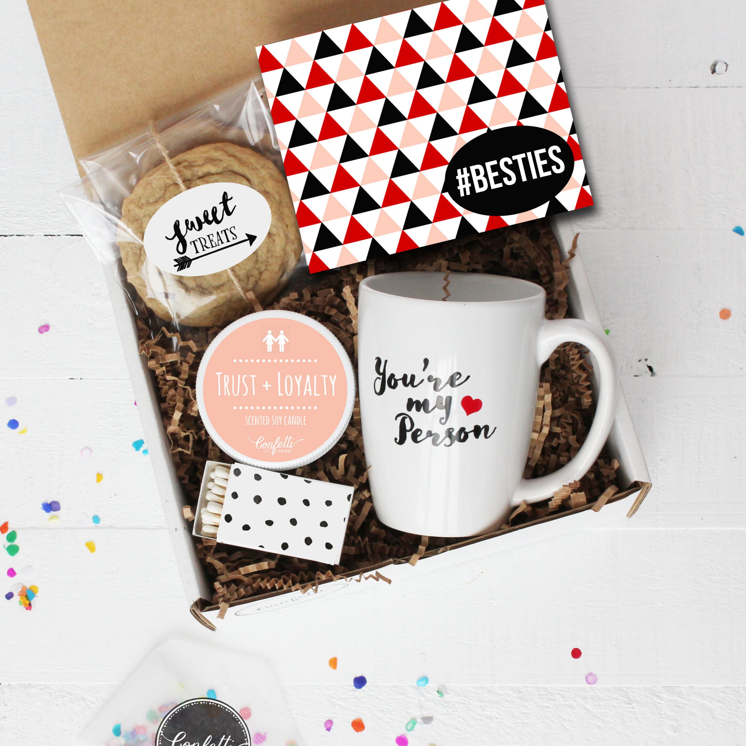 Friend Anniversary Gift Ideas
 Besties Gift Box Thinking of You Gift Best Friend Gift