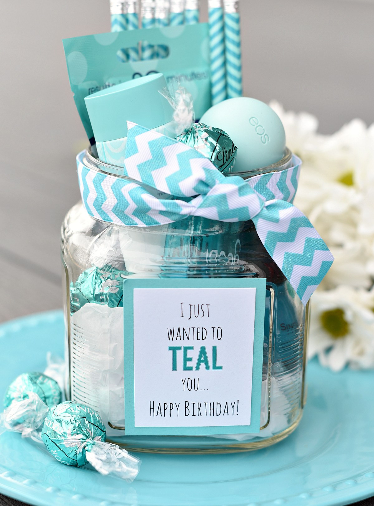 Friend Anniversary Gift Ideas
 Teal Birthday Gift Idea for Friends – Fun Squared