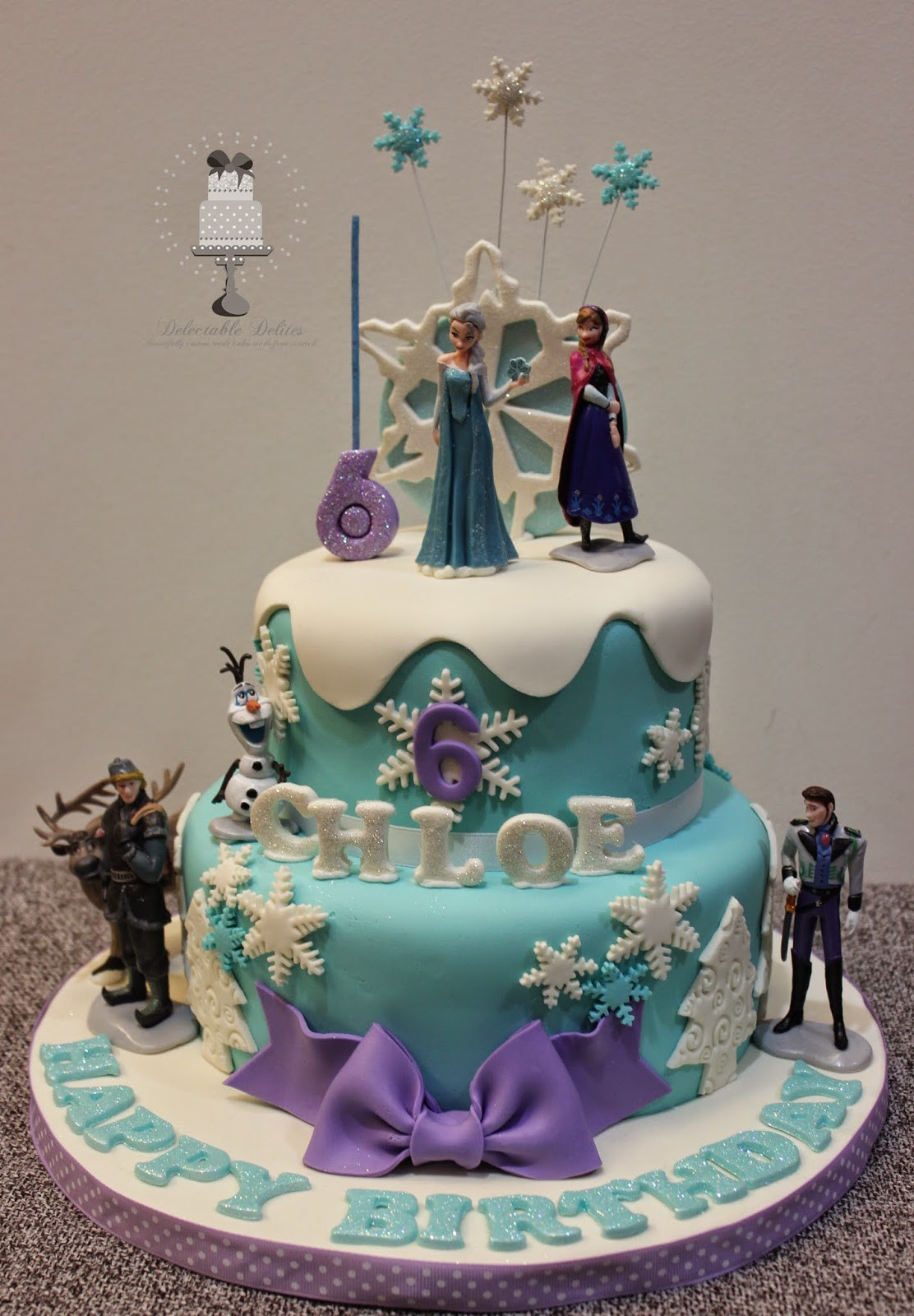 Frozen Birthday Cake Ideas
 Delectable Delites Frozen cake for Chole s 6th birthday