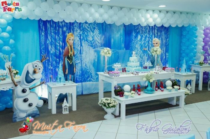 Frozen Birthday Decoration Ideas
 Kara s Party Ideas Frozen themed birthday party Full of