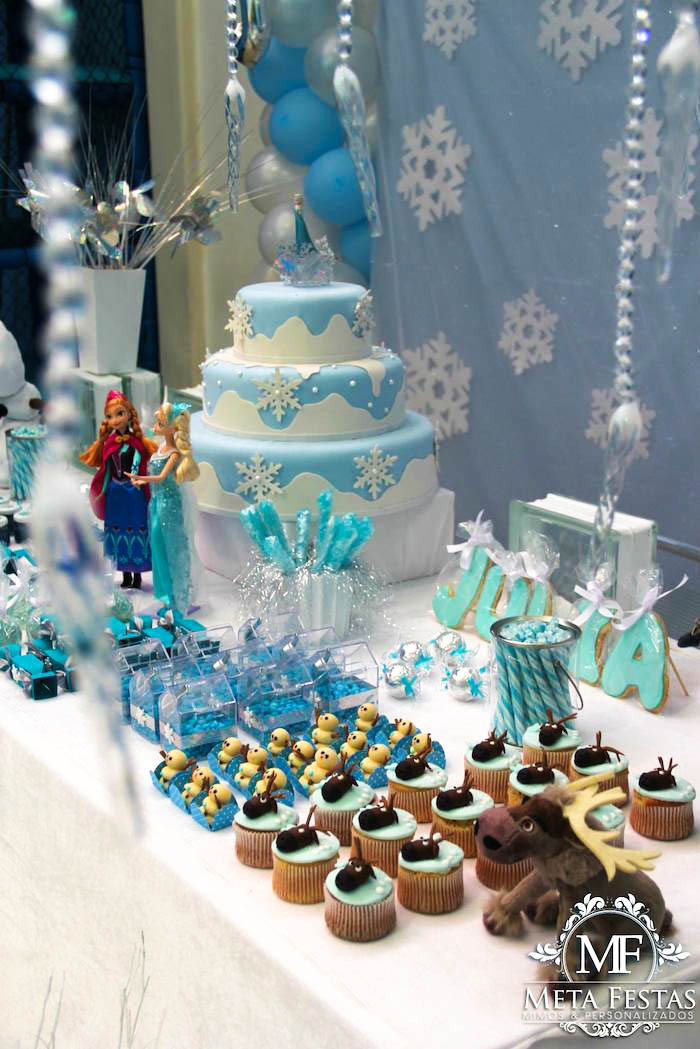 Frozen Birthday Decoration Ideas
 Kara s Party Ideas Frozen Themed Birthday Party Ideas