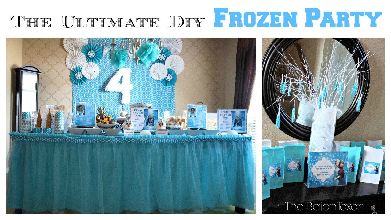 Frozen Birthday Decoration Ideas
 The Ultimate DIY Frozen Party