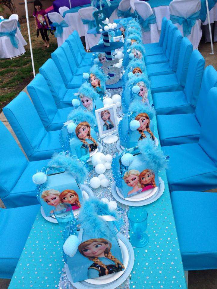 Frozen Birthday Decoration Ideas
 Disney Frozen Birthday Party Ideas 1 of 27