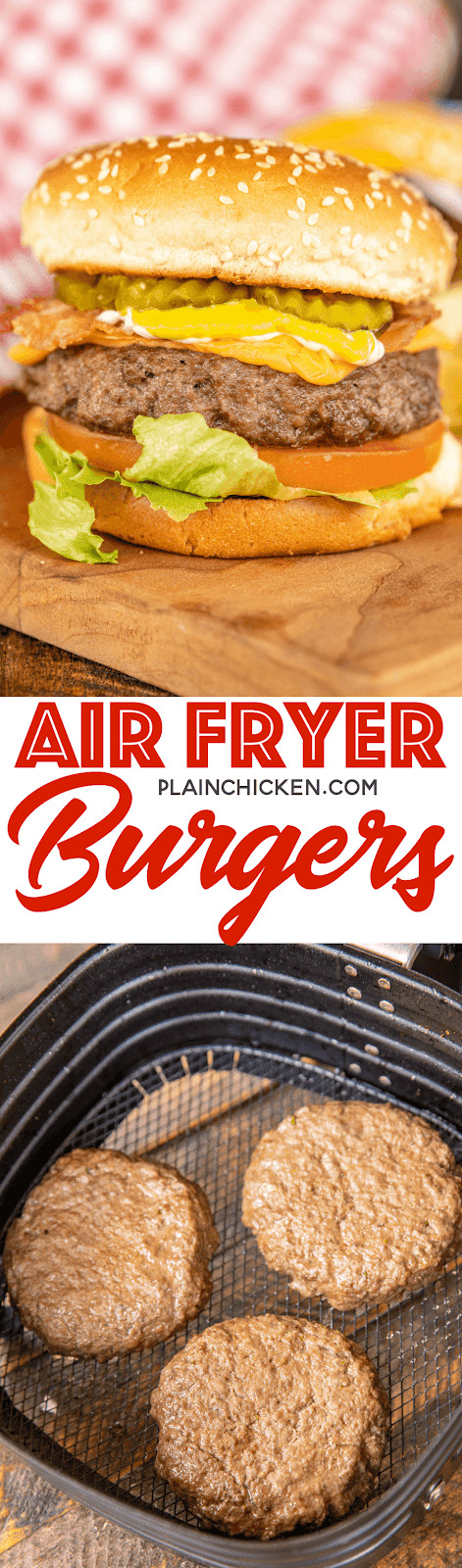 Frozen Hamburgers In Air Fryer
 The BEST Air Fryer Burgers