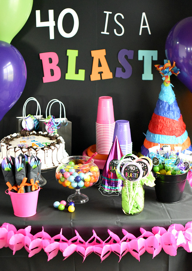 Fun 40Th Birthday Party Ideas
 40th Birthday Party 40 is a Blast – Fun Squared