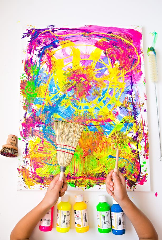Fun Art For Kids
 CLEANING BRUSHES PAINTING WITH KIDS FUN PROCESS ART PROJECT