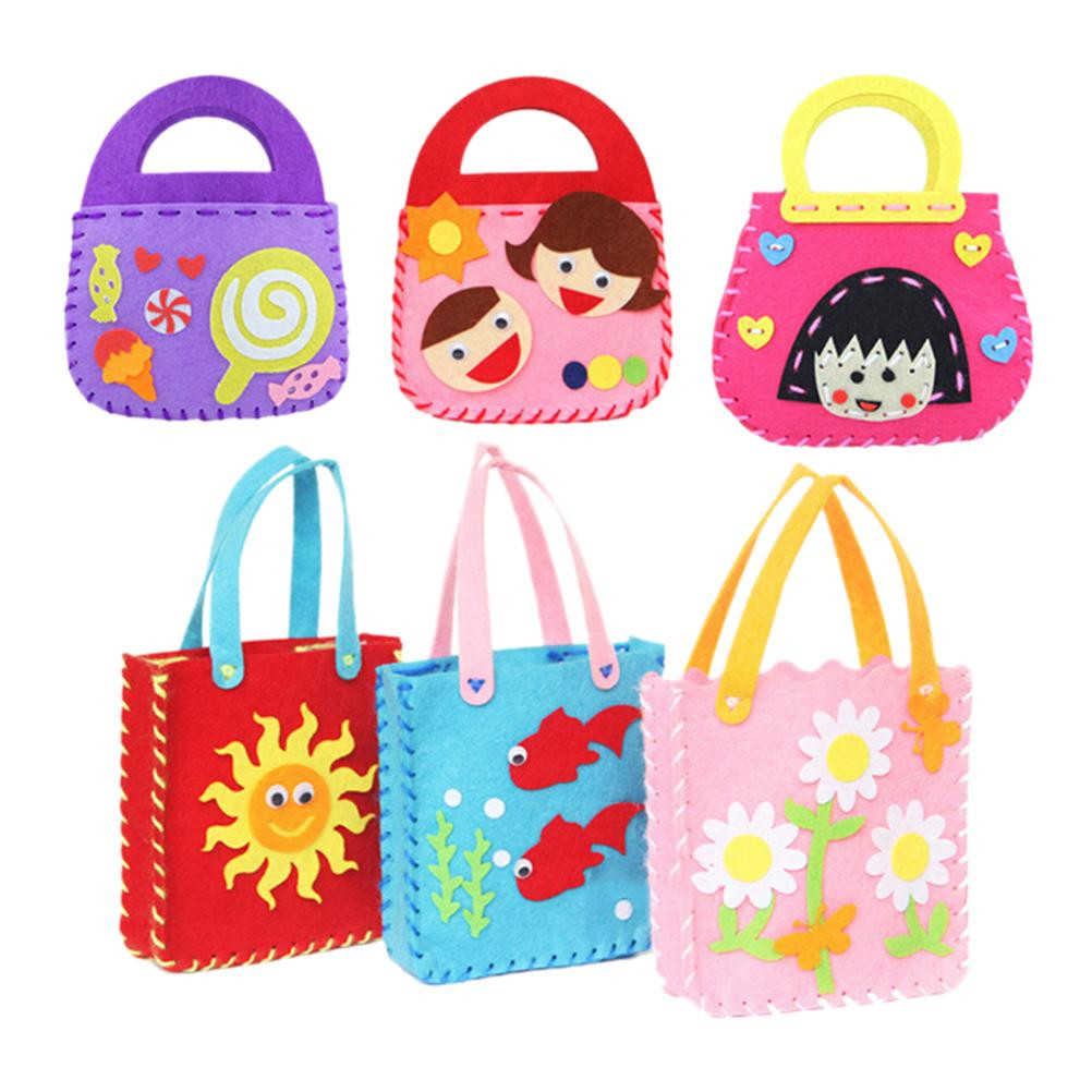 Fun Arts And Crafts For Toddlers
 DIY Applique Bag Kids Children Handmade Non woven Cloth