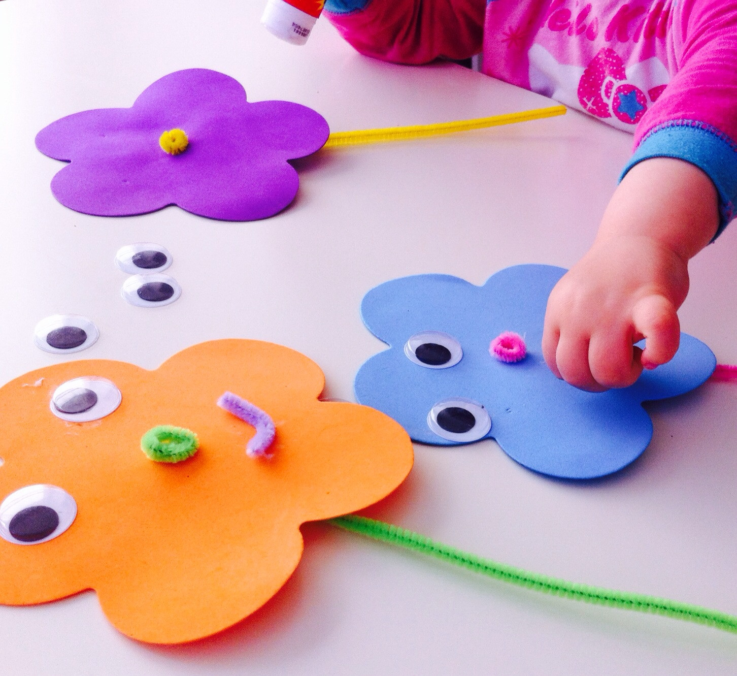 Fun Arts And Crafts For Toddlers
 Foam spring flowers Lazy Mom s blog