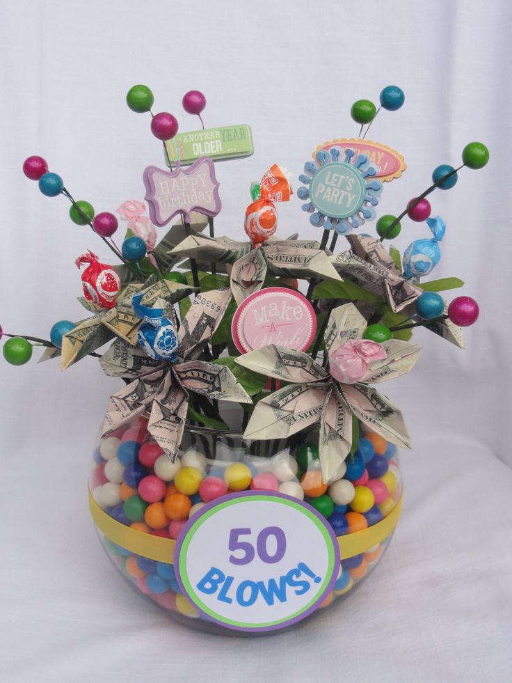 Fun Birthday Gift Ideas
 Money bouquet for my sister in law s 50th birthday