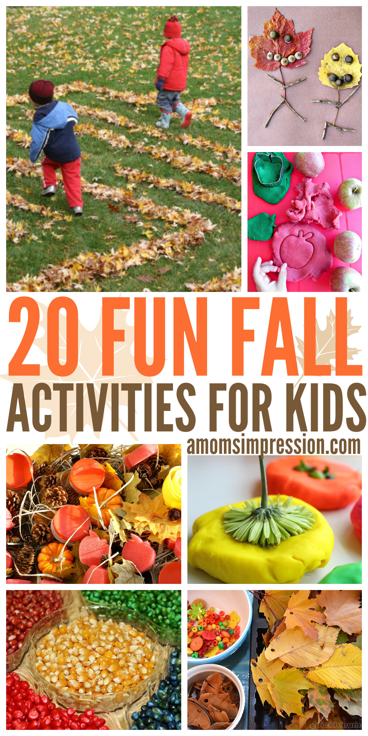 Fun Craft For Preschoolers
 20 Fun Fall Activities for Kids these DIY fall ideas and