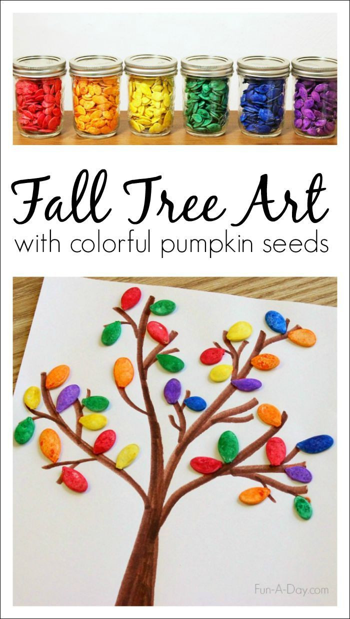 Fun Craft For Preschoolers
 How to Make Colorful Pumpkin Seed Art in Preschool