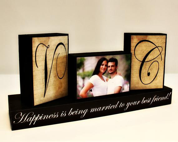 Fun Gift Ideas For Couples
 Personalized Unique Wedding Gift for Couples by TimelessNotion