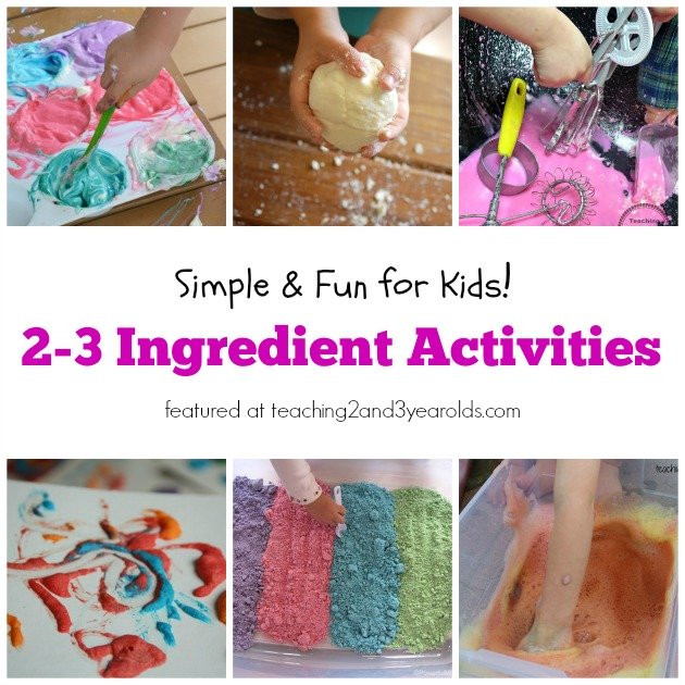 Fun Projects For Toddlers
 Activities using 2 3 ingre nts Teaching 2 and 3 Year Olds