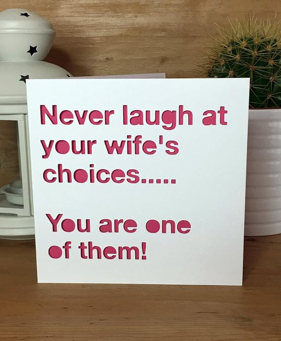 Funny Anniversary Quotes For Wife
 Funny Anniversary Card Wedding Anniversary Husband Wife