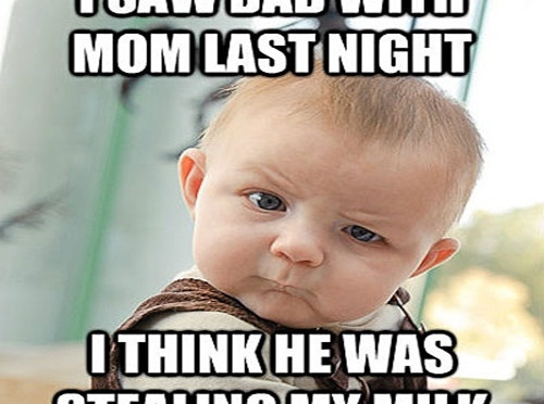 Funny Baby Quotes
 Funny Cute Baby with Humorous sayings