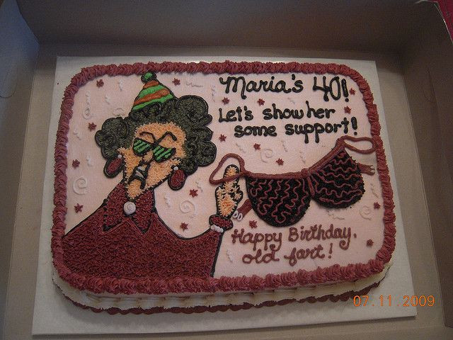 Funny Birthday Cake Messages
 40th birthday cake designs