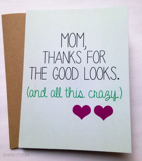 Funny Birthday Card For Mom
 Snarky Mom Card Mother s Day Card Mom Birthday Card