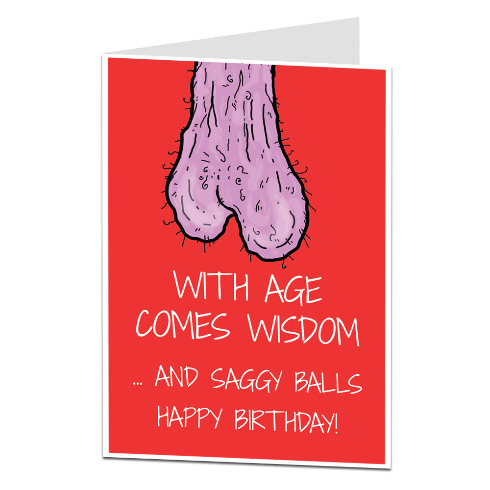 Funny Birthday Cards For Him
 Funny Rude Birthday Card For Men Him 40th 50th 60th