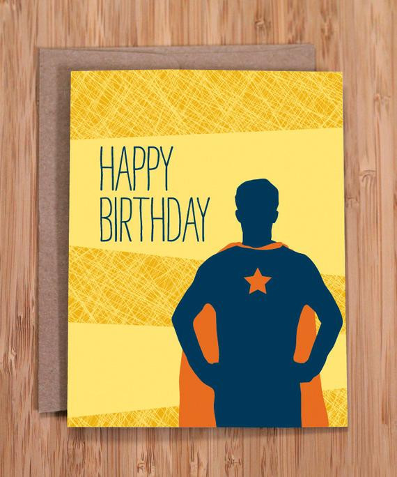 Funny Birthday Cards For Him
 funny birthday card super guy for him