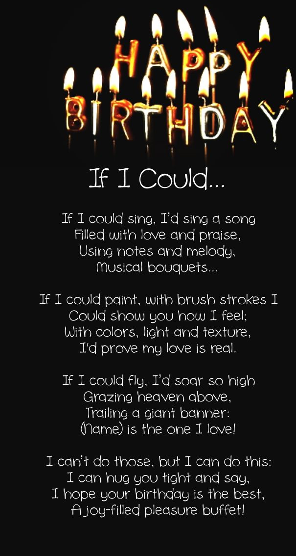 Funny Birthday Poems For Her
 romantic birthday poems