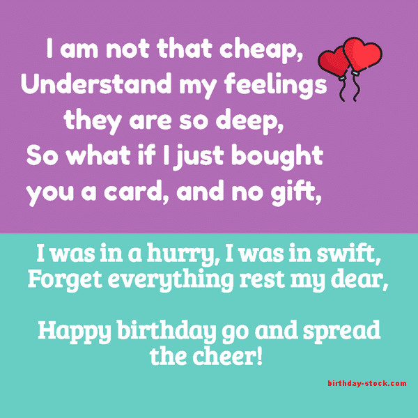 Funny Birthday Poems For Her
 Top 6 Funny Birthday Poems with for Friends