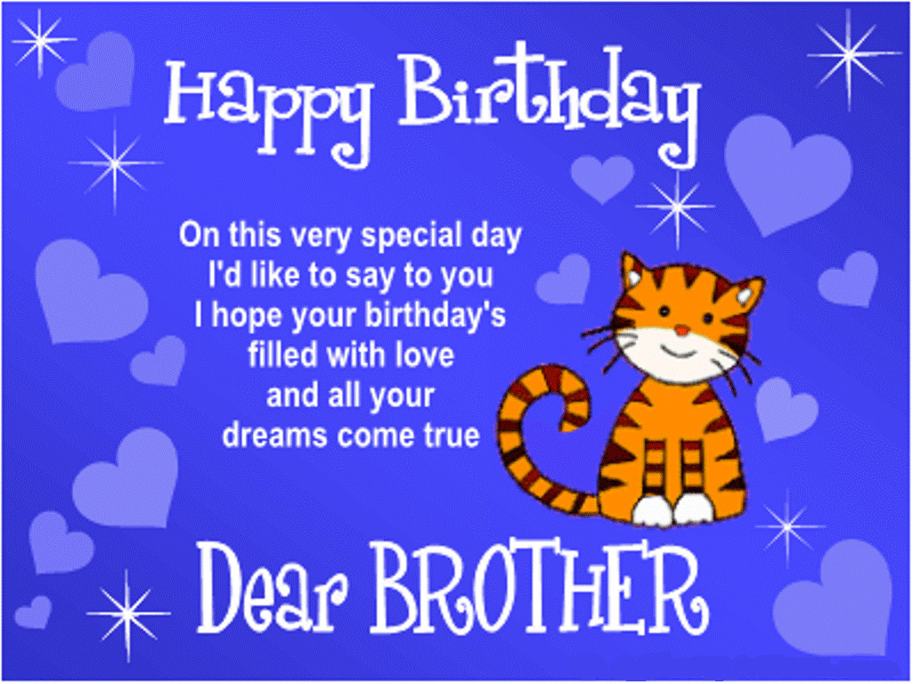 Funny Birthday Wish For Brother
 happy birthday wishes for younger brother