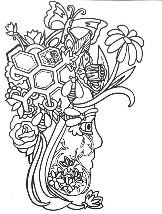 Funny Coloring Pages For Adults
 15 More Fun Fancy Funky Faces Coloring Pages Vol2