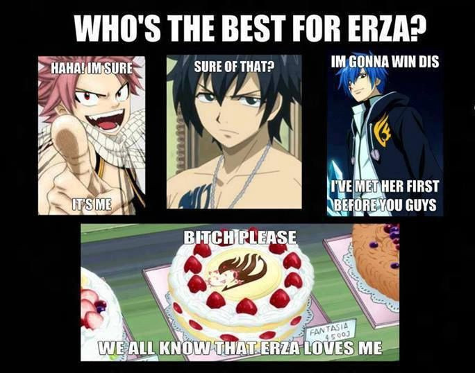Funny Fairy Tail Quotes
 Natsu Dragneel Gray Fullbuster and Jellal Fernandes